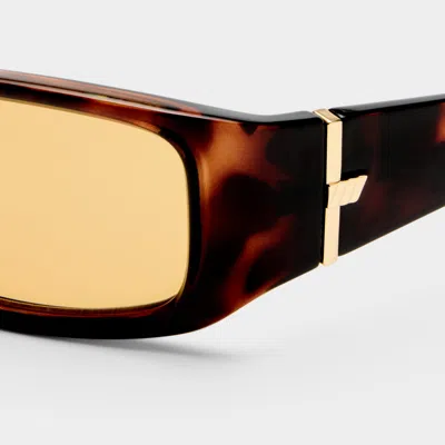 Le Specs Du Jour 60mm Rectangular Sunglasses In Brown