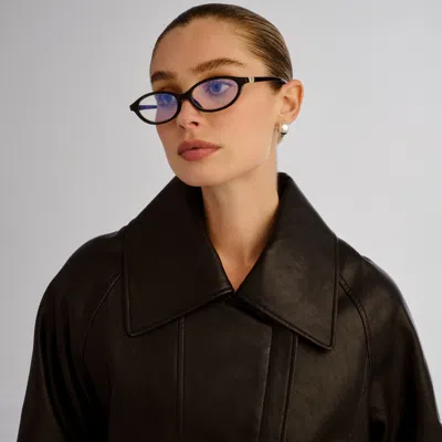 Le Specs Duskfall Blue Light Glasses In Black