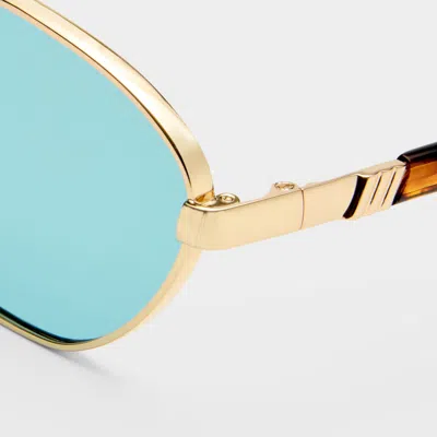 Le Specs Le Bebe 58mm Oval Sunglasse In Blue