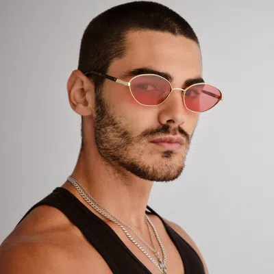 Le Specs Le Bebe 58mm Oval Sunglasse In Pink