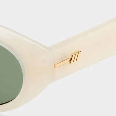 Le Specs Le Bijou 55mm Oval Sunglasses In Neutral