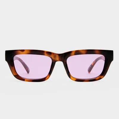 Le Specs Le Castle 54mm D-frame Sunglasses In Brown