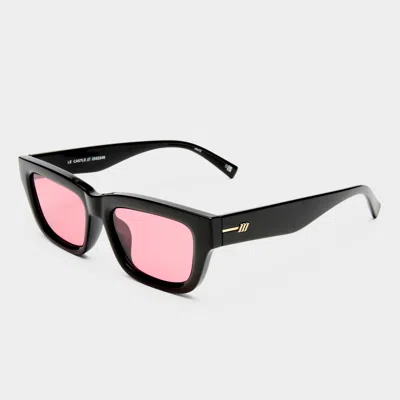 Le Specs Le Castle 54mm D-frame Sunglasses In Black