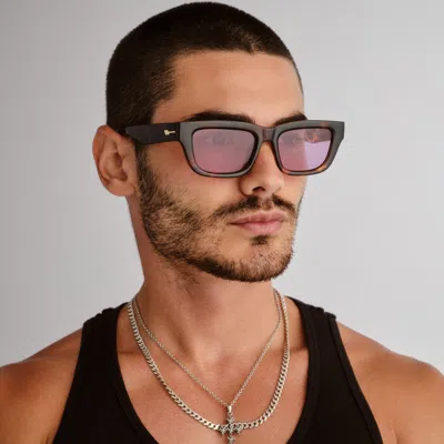 Le Specs Le Castle 54mm D-frame Sunglasses In Brown