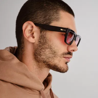 Le Specs Le Castle 54mm D-frame Sunglasses In Black