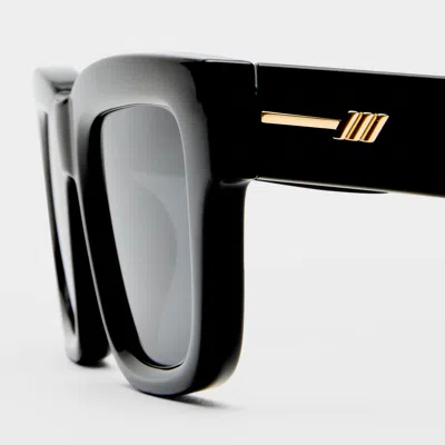 Le Specs Le Castle 54mm Polarized D-frame Sunglasses In Black