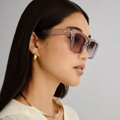 Le Specs Le Coeur 53mm Cat Eye Sunglasses In Gray