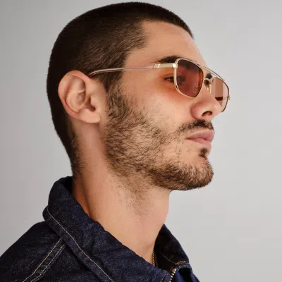 Le Specs Le Mimi 57mm Aviator Sunglasses In Gold