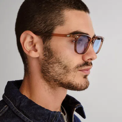 Le Specs Le Resolu 51mm D-frame Sunglasses In Brown