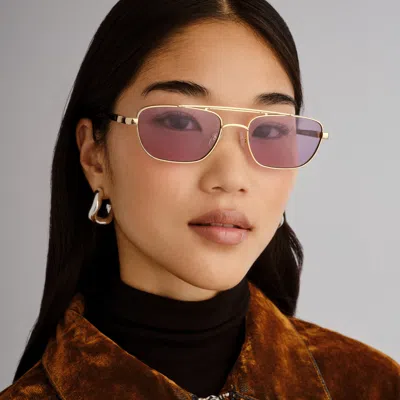 Le Specs Le Mimi 57mm Aviator Sunglasses In Pink