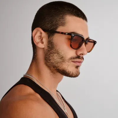 Le Specs Le Resolu 51mm D-frame Sunglasses In Brown