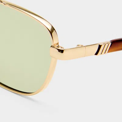 Le Specs Le Mimi 57mm Aviator Sunglasses In Green