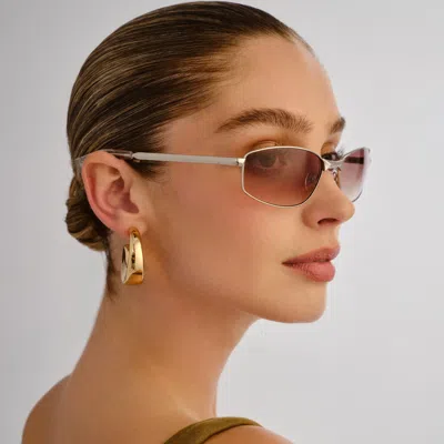 Le Specs Star Beam Sunglasses In Gold