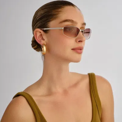 Le Specs Star Beam Sunglasses In Gold