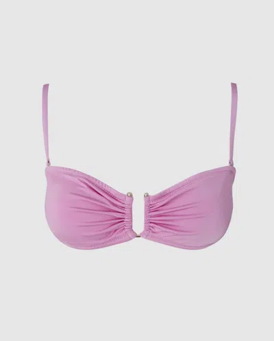 Understatement Bandeau Bikini Top Lavender In Pink