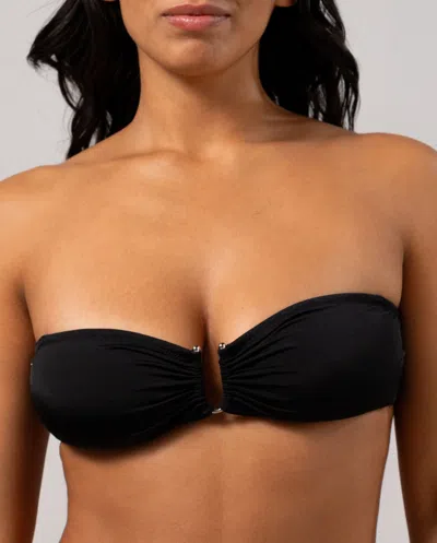 Understatement Bandeau Bikini Top Black In Black