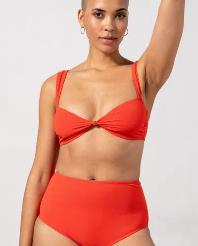 Understatement Balconette Bikini Top Papaya In Red