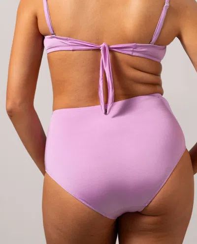 Understatement Bandeau Bikini Top Lavender In Pink