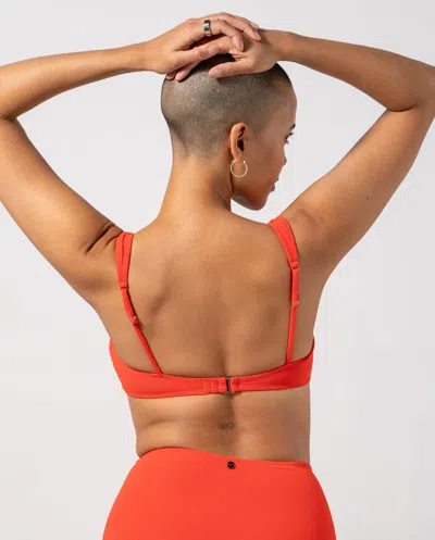 Understatement Balconette Bikini Top Papaya In Red