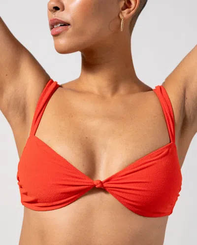 Understatement Balconette Bikini Top Papaya In Red