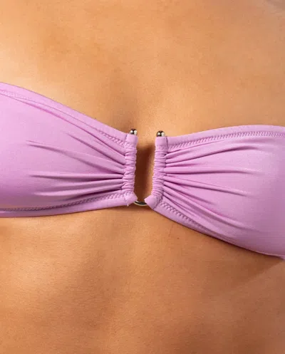 Understatement Bandeau Bikini Top Lavender In Pink