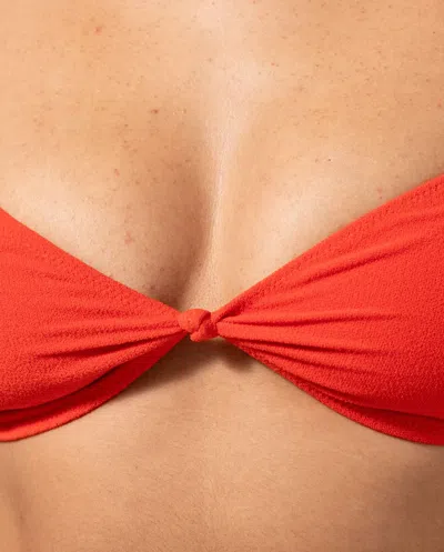 Understatement Balconette Bikini Top Papaya In Red