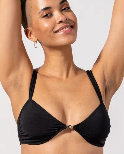 Understatement Balconette Bikini Top Black In Black