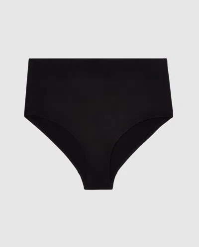 Understatement Highwaist Bikini Briefs Black In Gold