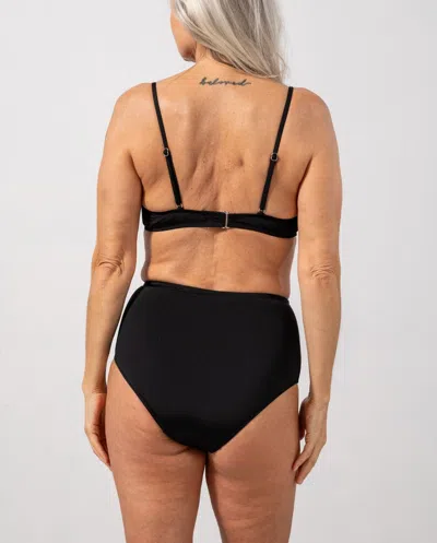 Understatement Highwaist Bikini Briefs Black In Gold