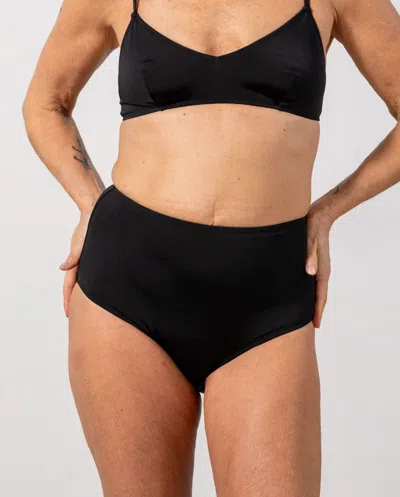 Understatement Highwaist Bikini Briefs Black In Gold