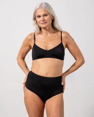 Understatement Highwaist Bikini Briefs Black In Gold