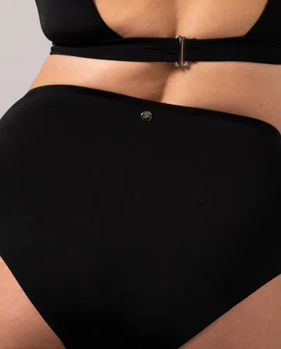 Understatement Highwaist Bikini Briefs Black In Gold