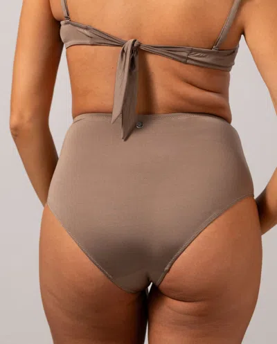 Understatement Highwaist Bikini Briefs Mauve In Gold