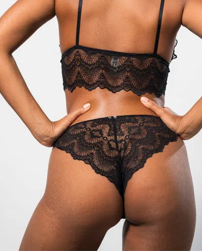 Understatement Lace Bikini Briefs Black In Black