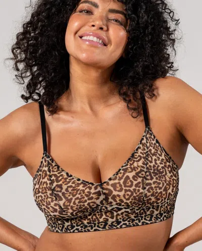 Understatement Mesh Balconette Leopard In Animal Print