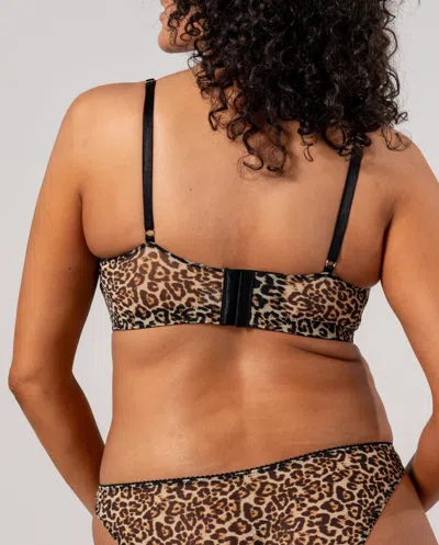 Understatement Mesh Balconette Leopard In Animal Print