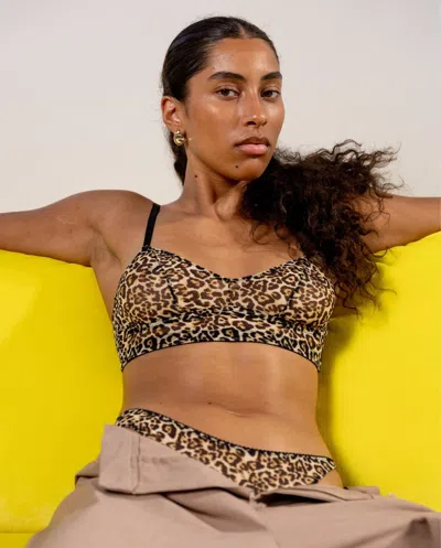 Understatement Mesh Balconette Leopard In Animal Print