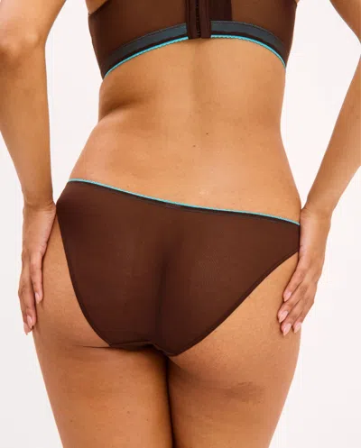 Understatement Mesh Bikini Briefs Coffee In Brown