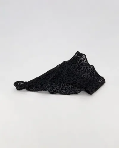 Understatement Mesh Bikini Briefs Black Leopard In Black