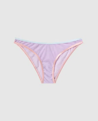 Understatement Mesh Bikini Briefs Pastel Lilac In Purple
