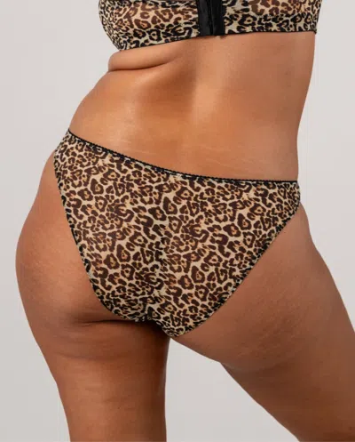 Understatement Mesh Bikini Briefs Leopard In Multi