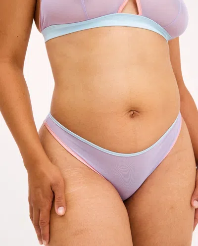 Understatement Mesh Bikini Briefs Pastel Lilac In Purple