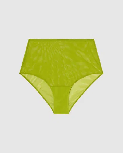 Understatement Mesh Highwaist Briefs Matcha In Green