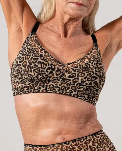 Understatement Mesh Support Bra Leopard In Animal Print