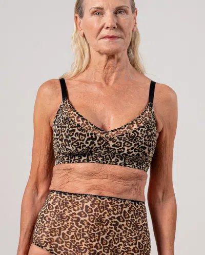 Understatement Mesh Support Bra Leopard In Animal Print
