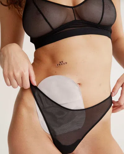 Understatement Mesh Thong Black In Black