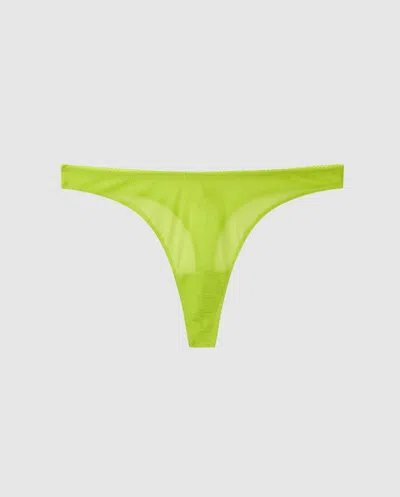 Understatement Mesh Thong Zesty Lime In Green