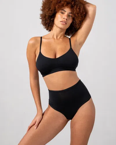 Understatement Micro Highwaist Thong Black In Black