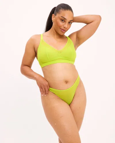 Understatement Mesh Thong Zesty Lime In Green