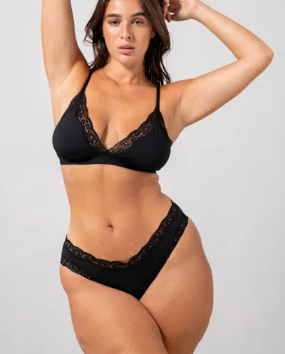 Understatement Micro Lace Cheeky Black In Black